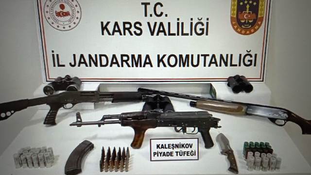 Kağızman'da silah operasyonu