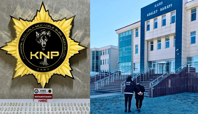 Uyuşturucu maddeyi bedeninde taşıdı