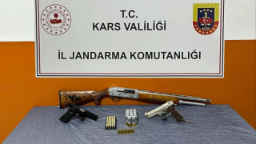 Kars’ta silah ve mühimmat ele geçirildi