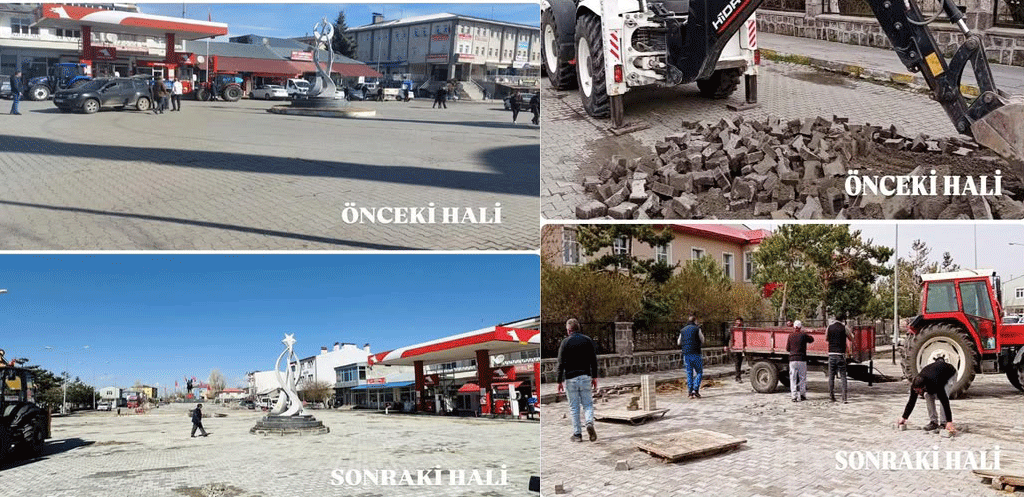 Arpaçay’da parke ve kaldırım çalışmaları tamamlandı