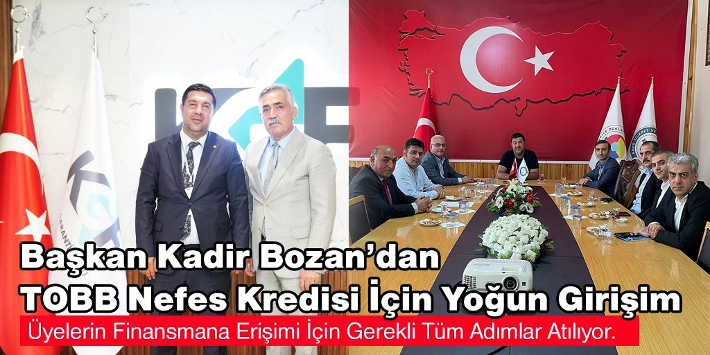 Bozan’dan TOBB Nefes Kredisi için yoğun girişim