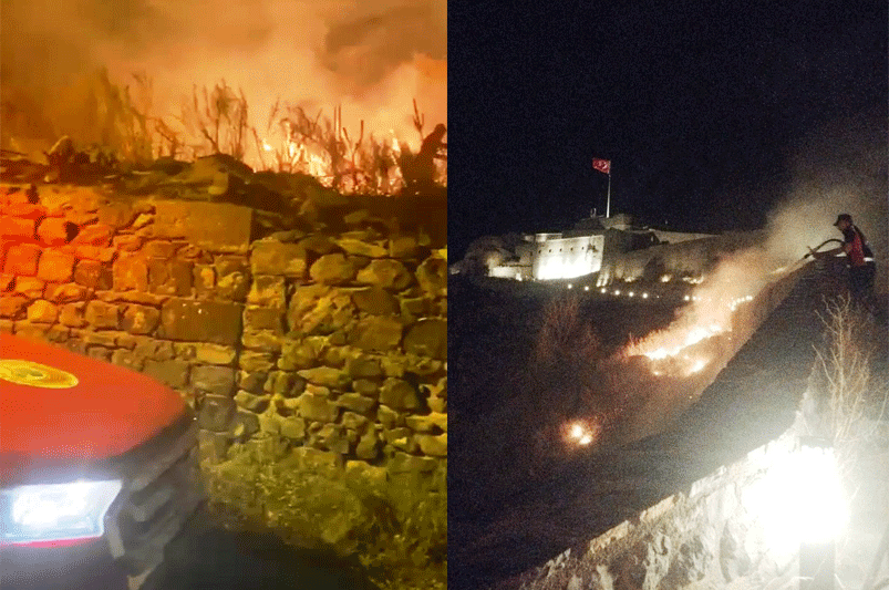 Havai fişekler yangınlara neden oldu