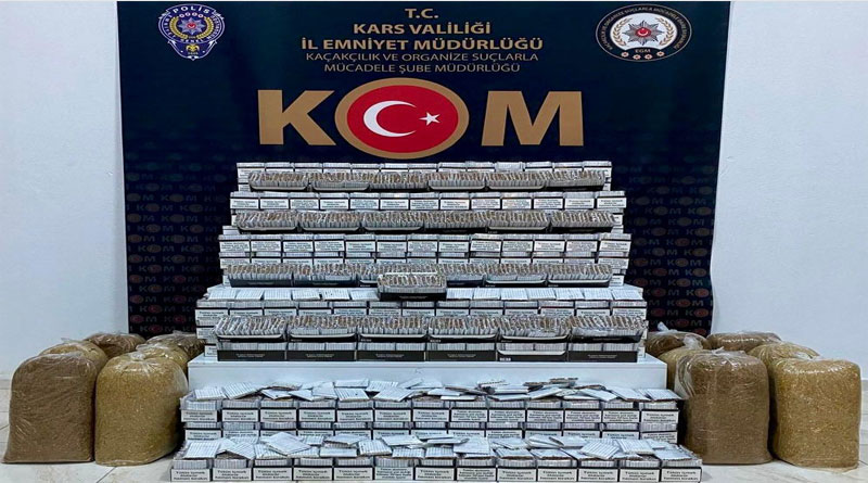 Kars’ta kaçak tütün operasyonu