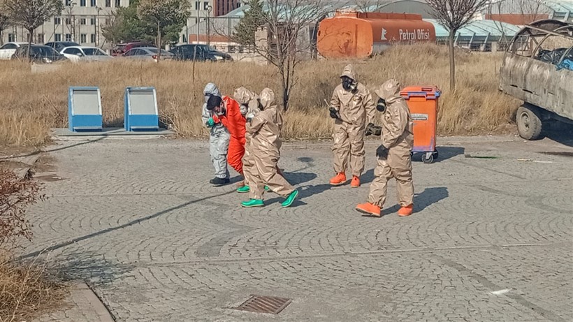 Kars'ta gereceği aratmayan (HAP) tatbikatı yapıldı