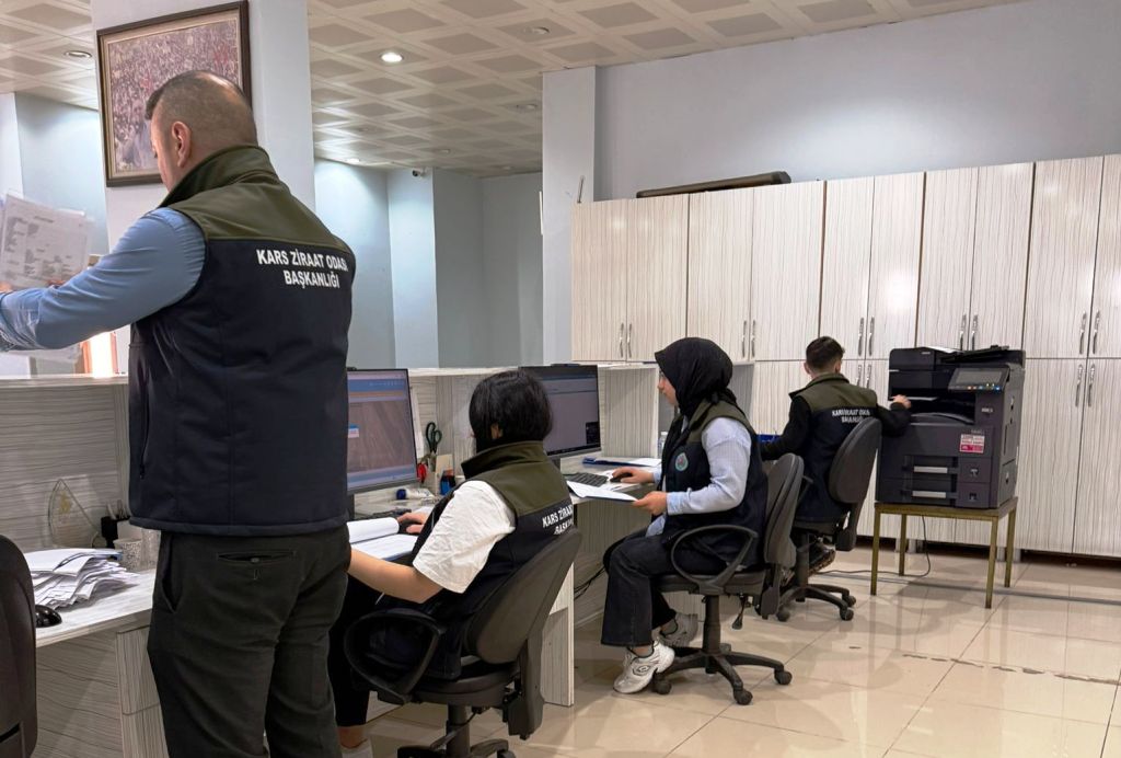 Kars Ziraat Odasında ÇKS mesaisi devam ediyor