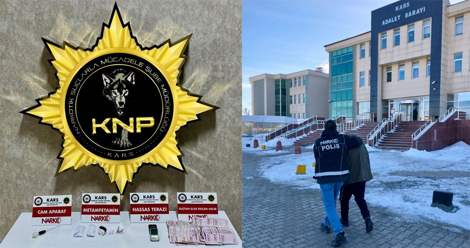 Kars’ta metamfetamin operasyonu