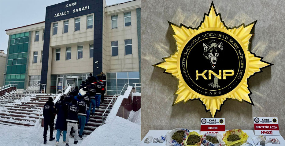 Sarıkamış’ta uyuşturucu operasyonunda 5 tutuklama