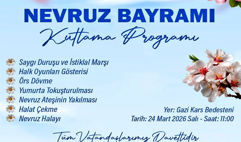 Kars’ta resmi Nevruz kutlaması yarın yapılacak