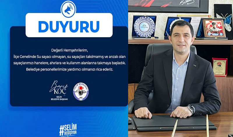 Selim’de su sayaçları yenileniyor