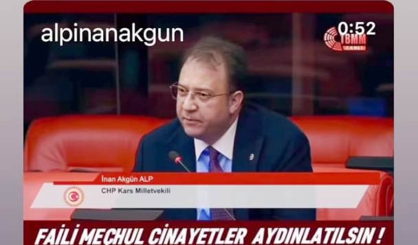 Alp: Faili meçhul cinayetler aydınlatılsın!