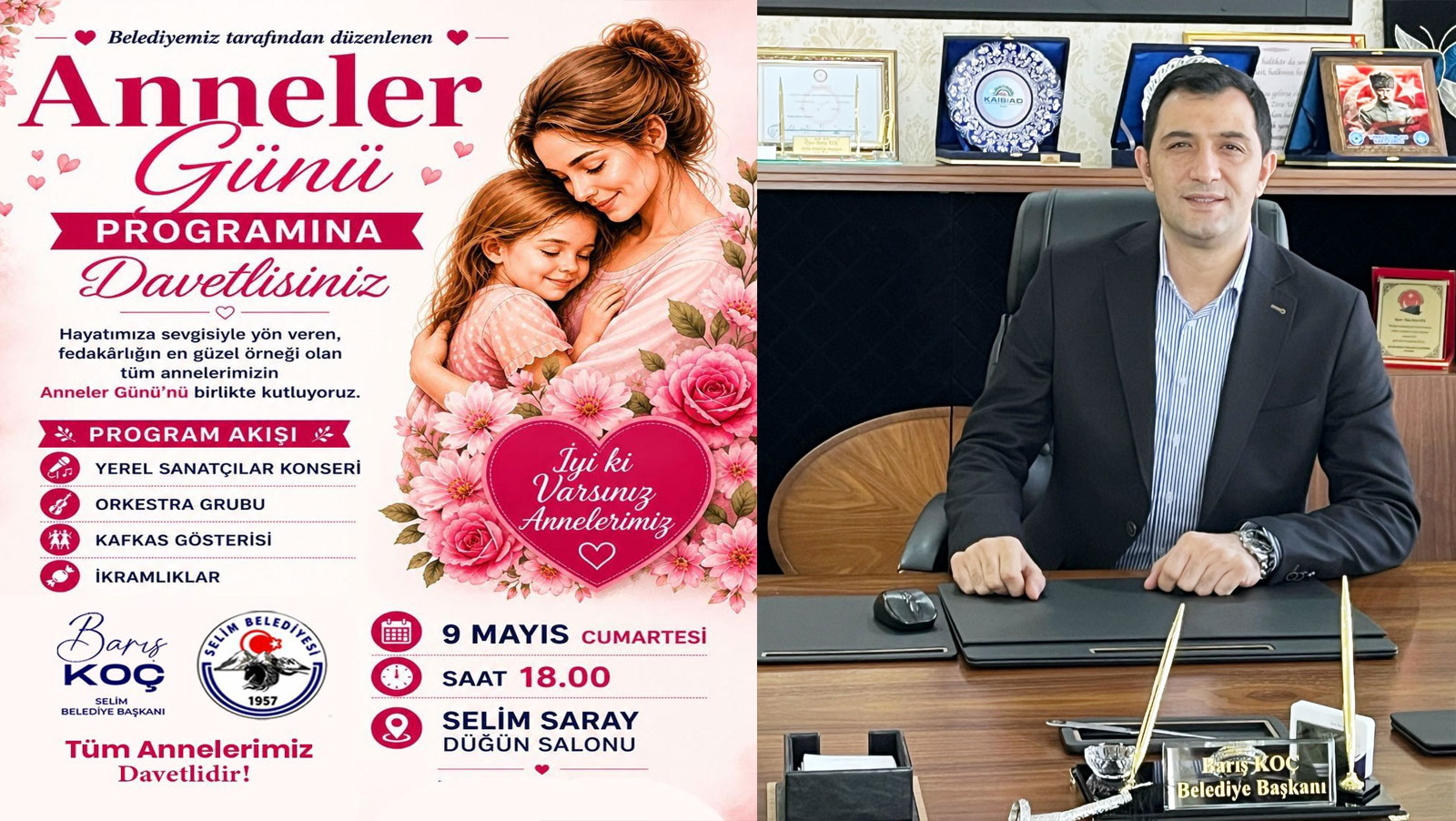 Başkan Koç: Anneler Günü’nü hep birlikte gülümseyerek kutlayacağız