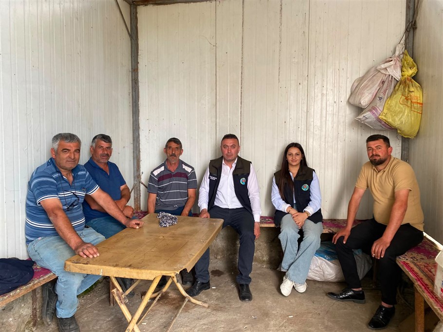 Başkan Müçük, merkez köylerinde çiftçilerle bir araya geldi