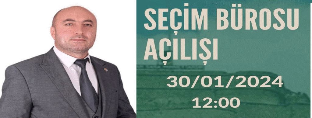Bağımsız aday Müçük’ten seçim bürosu açılışına davet
