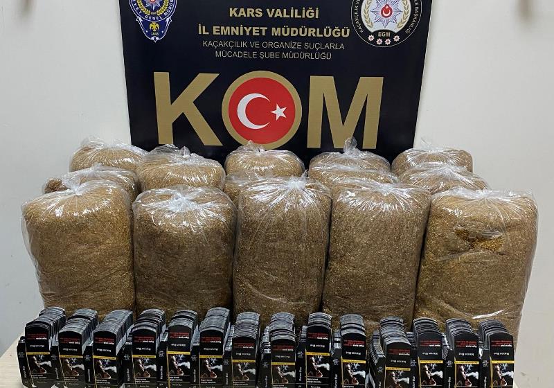 Kars’ta kaçak sigara operasyonu