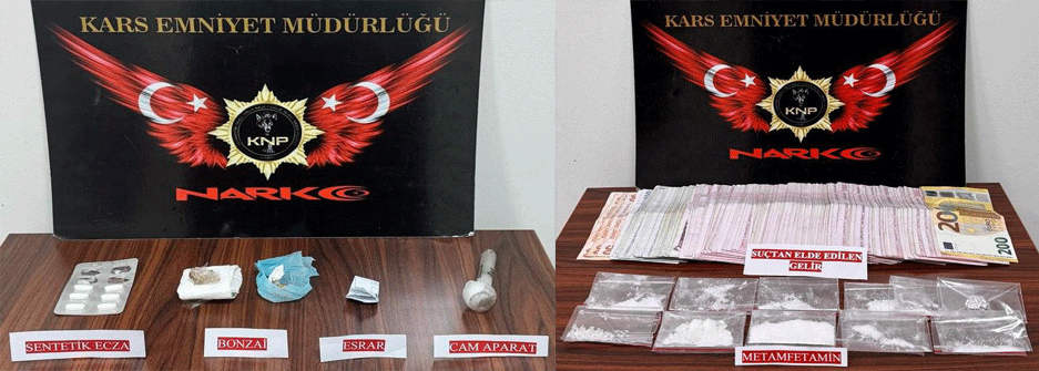 Kars’ta torbacılara yönelik narko operasyon