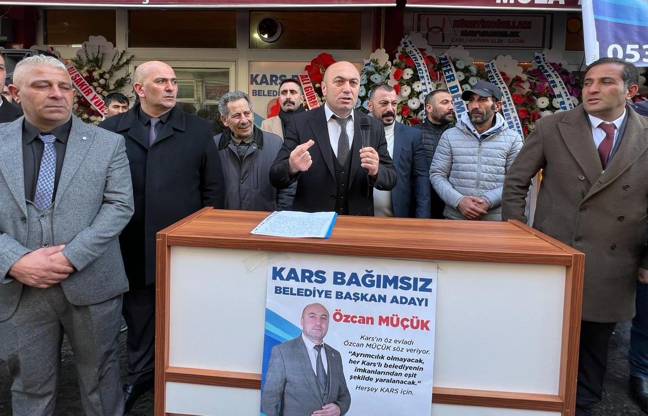 Özcan Müçük “Kars'a olan sevdam yalnızca bu seçimlerle sınırlı değildir.”