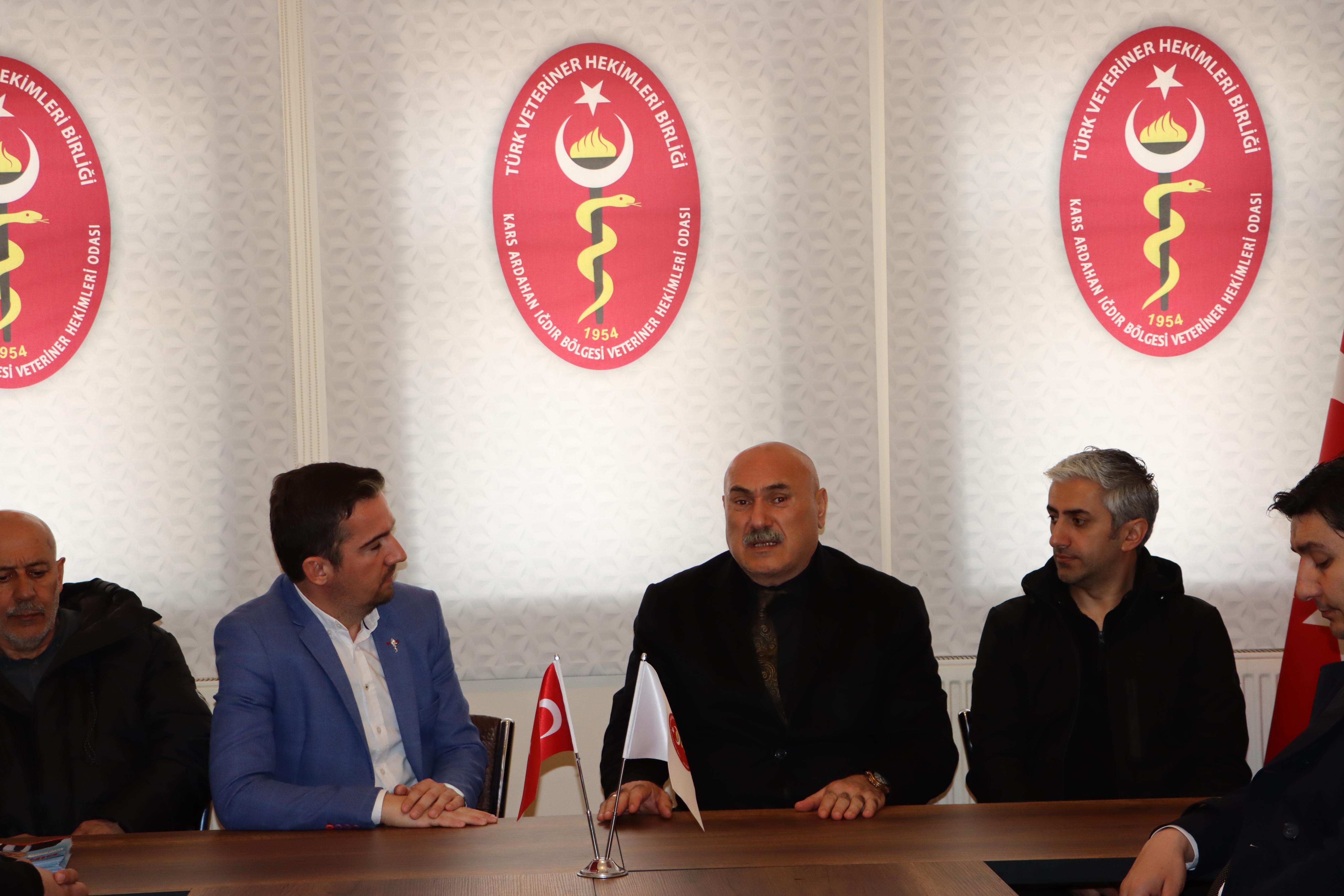 Gültekin “Kars’ın Mevcut Hayvancılık Sorunlarını VHO İle İstişare Etti