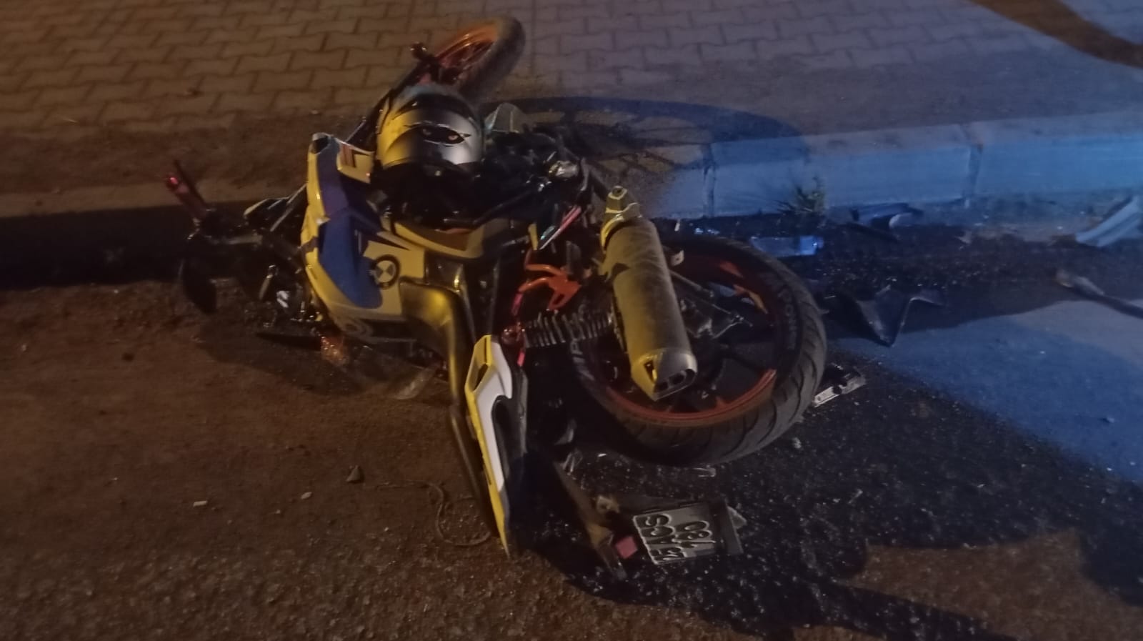 Kars’ta motosiklet kazası: 2 yaralı