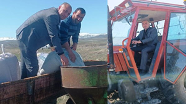 Başkan Müçük, çiftçileri tarlalarında ziyaret etti