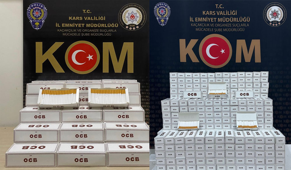 Sarıkamış’ta kaçak sigara operasyonu