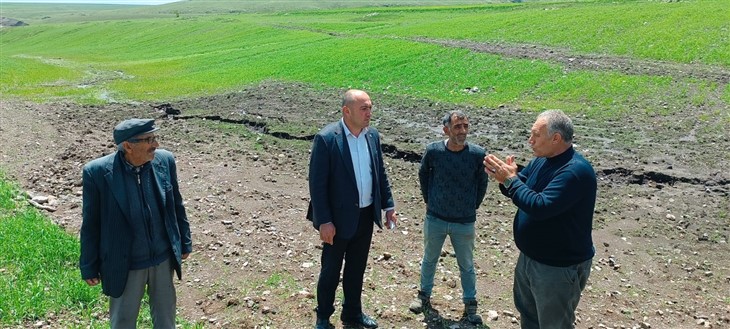 Müçük Alaca köyünde incelemede bulundu