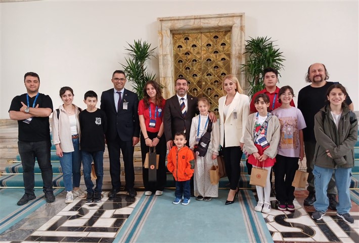 Çalkın Türkiye Birincilerini TBMM’de Ağırladı