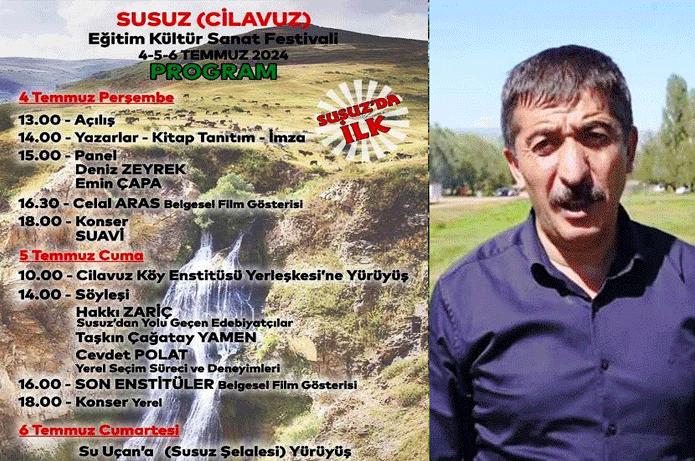 Susuz Eğitim ve Kültür Festivalinin programı belli oldu
