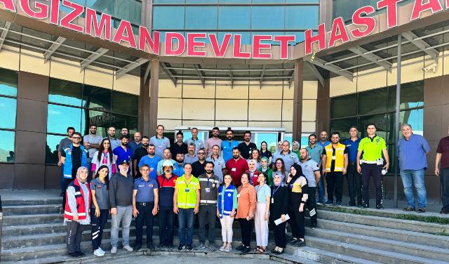 Kağızman’da gerçeği artamaya yangın tatbikatı