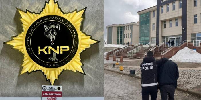Kars’ta metamfetamin ile yakalanan şahıs tutuklandı