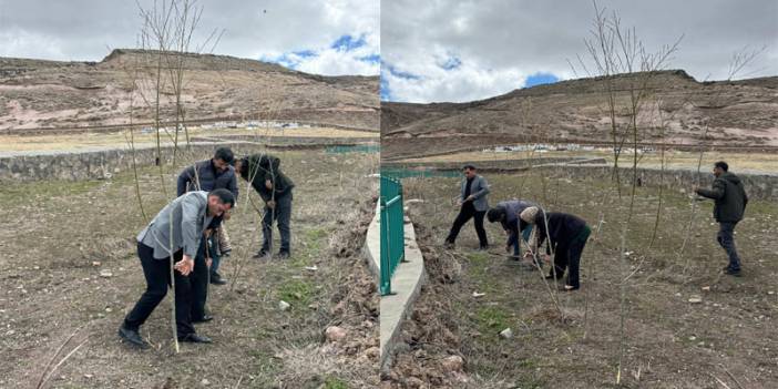 Digor’da fidanlar toprakla buluşuyor