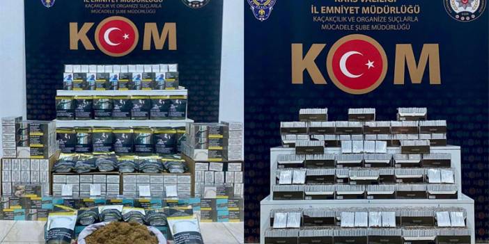 Kars'ta kaçak tütün operasyonu